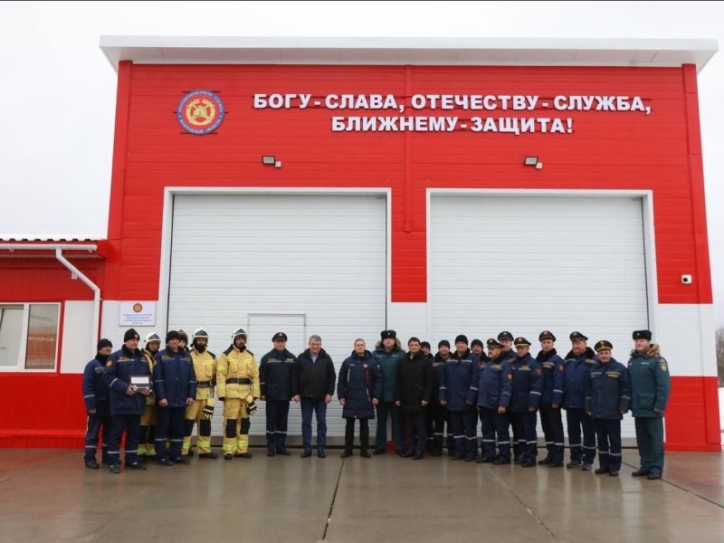 Открытие нового поста противопожарной службы состоялось в Кирилловском округе